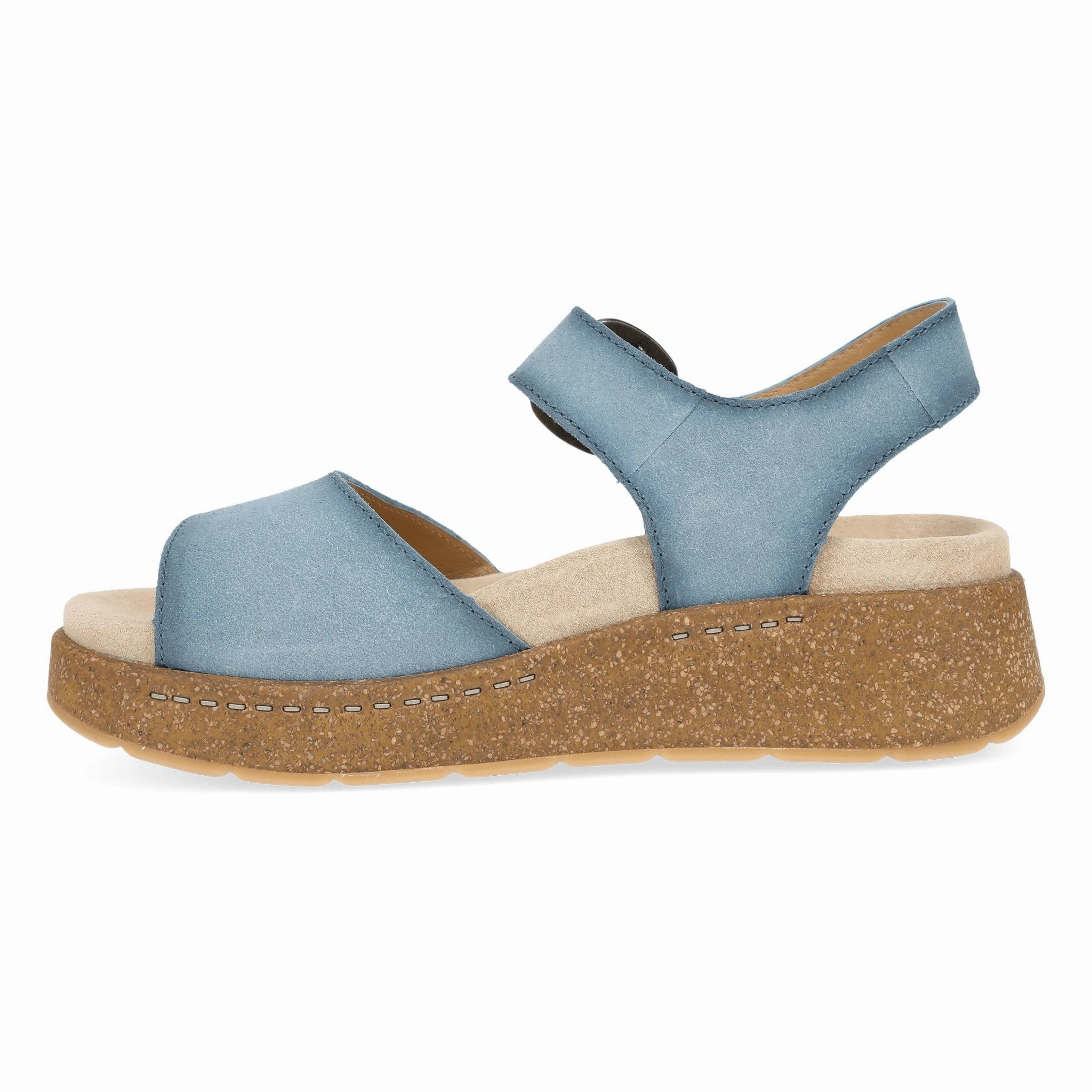 Padded Tongue Vintage Mood Bianca | Burnished Suede | Blue