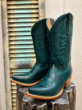 Black Star Womens Paradise Laguna Blue Snip Toe Western Cowgirl Boots WBSN031 Durable Design