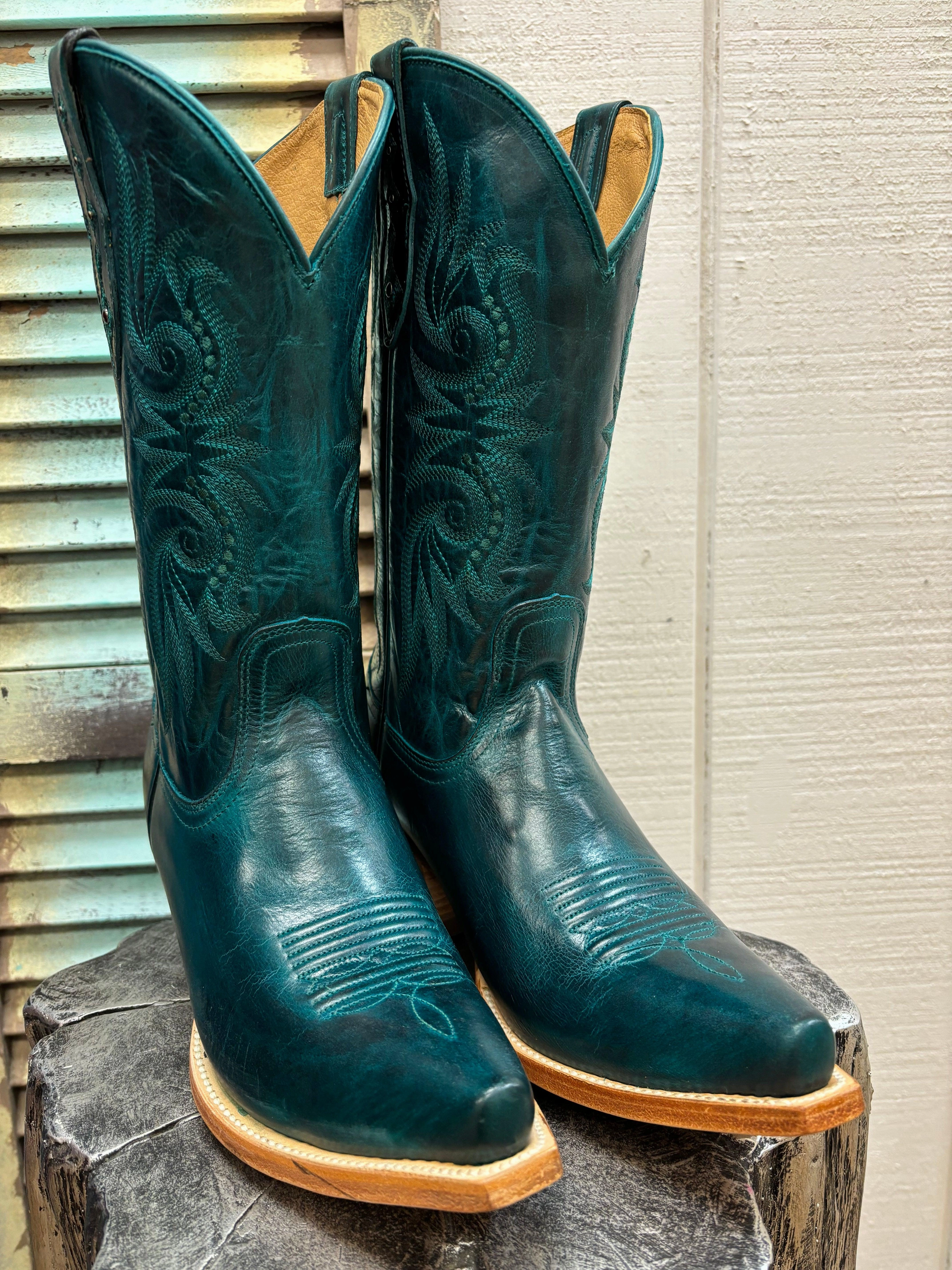 Black Star Womens Paradise Laguna Blue Snip Toe Western Cowgirl Boots WBSN031 Dance Edge On-the-Go Wear