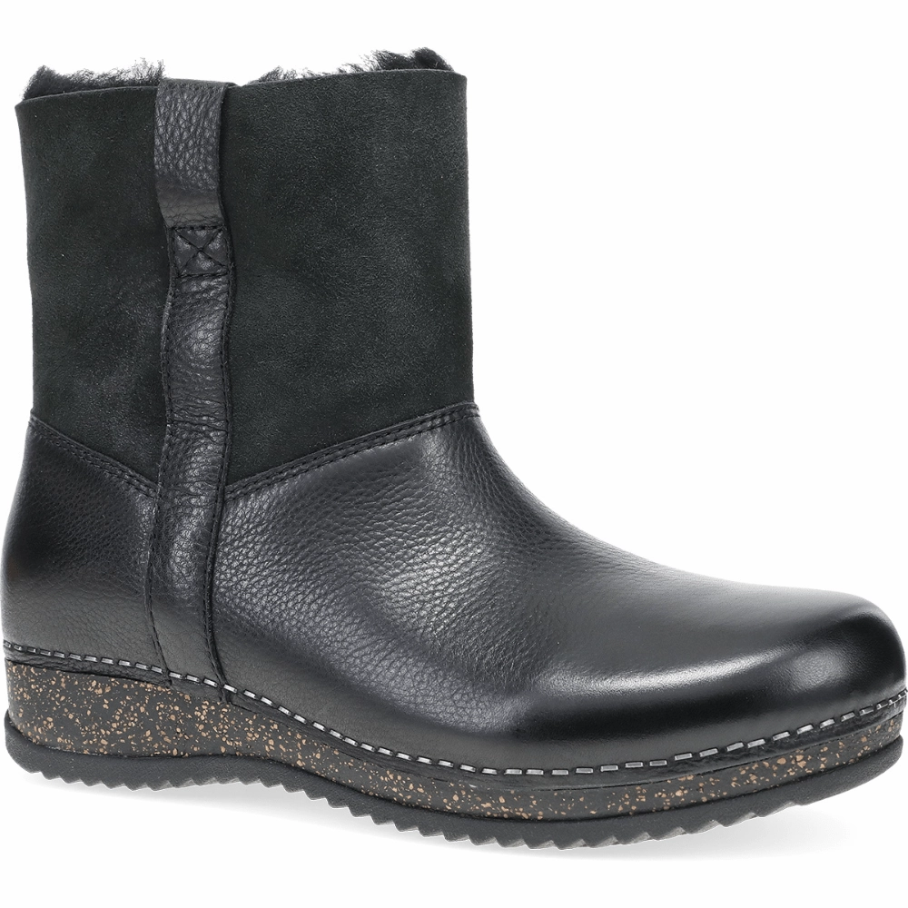 Mckenzie | Waxy Milled/Shearling | Black Anti Bacterial Injury Safe