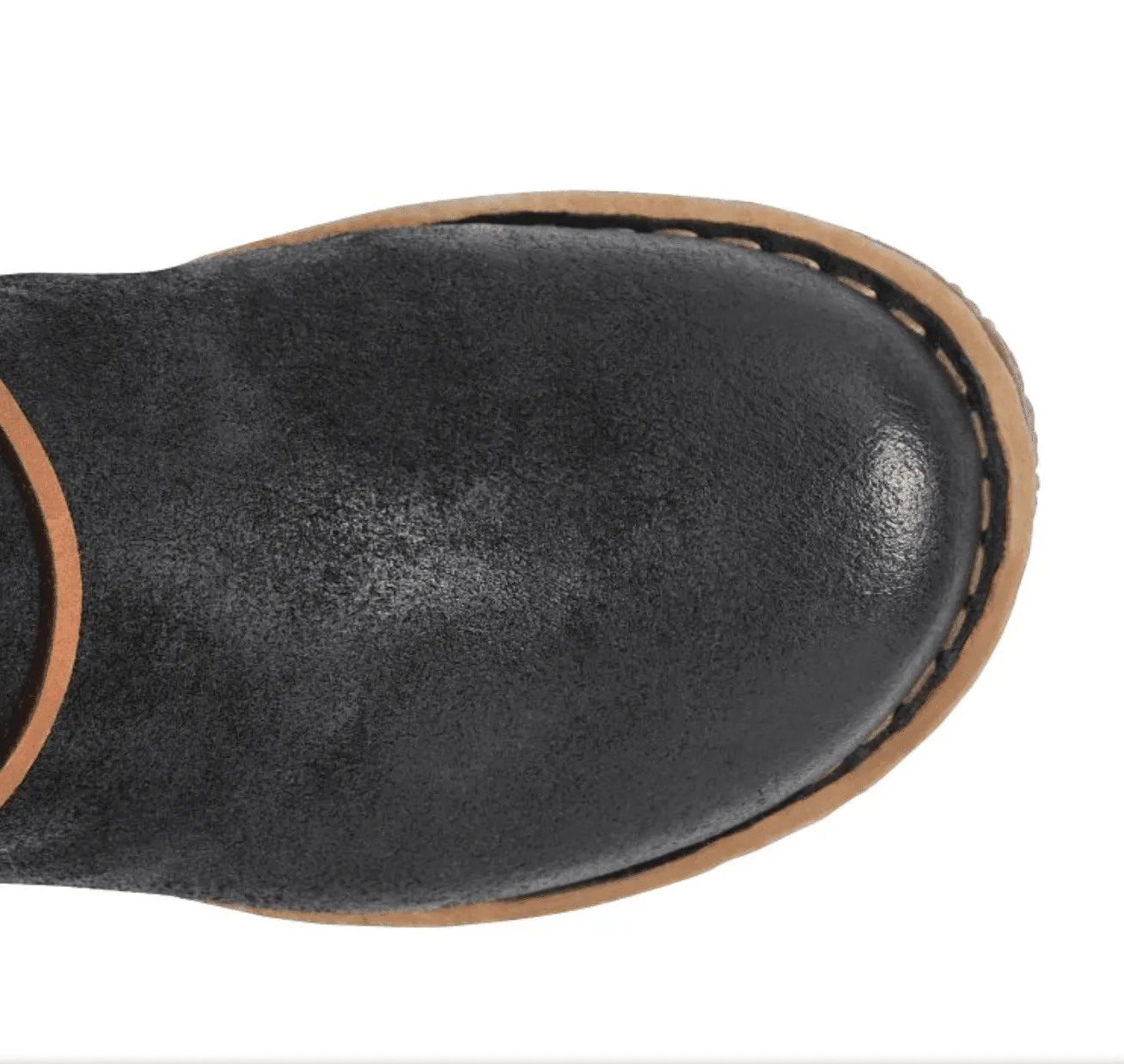 sweat-wicking Ready Use Born Women's Calyn Distressed Black Suede Leather Bootie Ankle Boot BR0027609