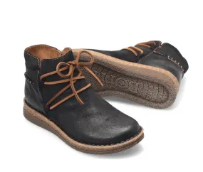 Born Women's Calyn Distressed Black Suede Leather Bootie Ankle Boot BR0027609 Ultra Comfort natural materials