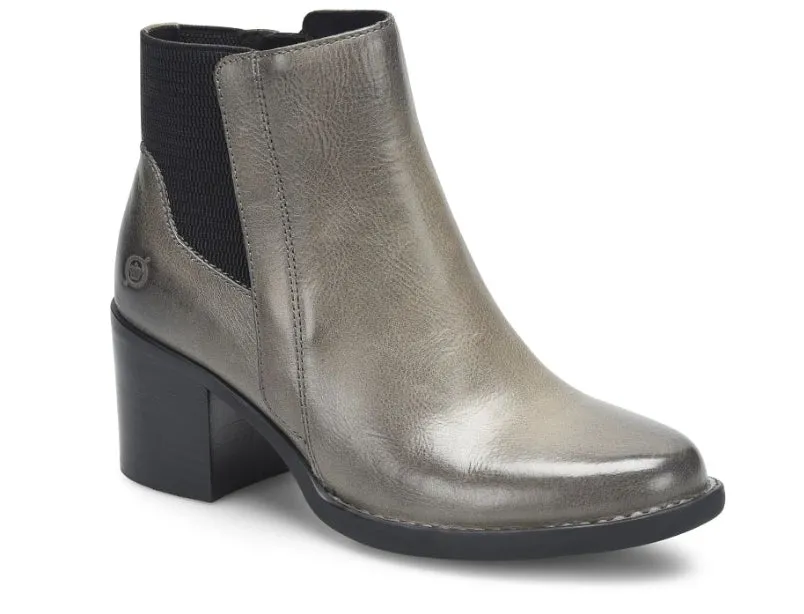 Born Women's Henni Grey Leather Monument Chelsea Ankle Boot BR0065422 Art Soul