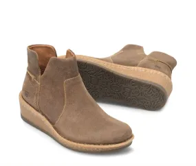 Heavy Duty Born Women's Viv Taupe (Avola) Distressed Suede Leather Wedge Ankle Boot BR0062255