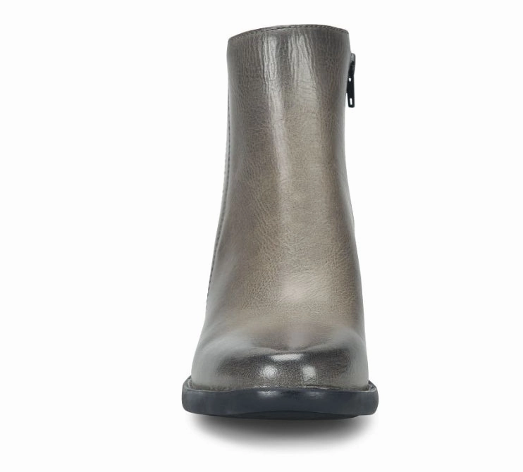 Winter Footwear packable Born Women's Henni Grey Leather Monument Chelsea Ankle Boot BR0065422