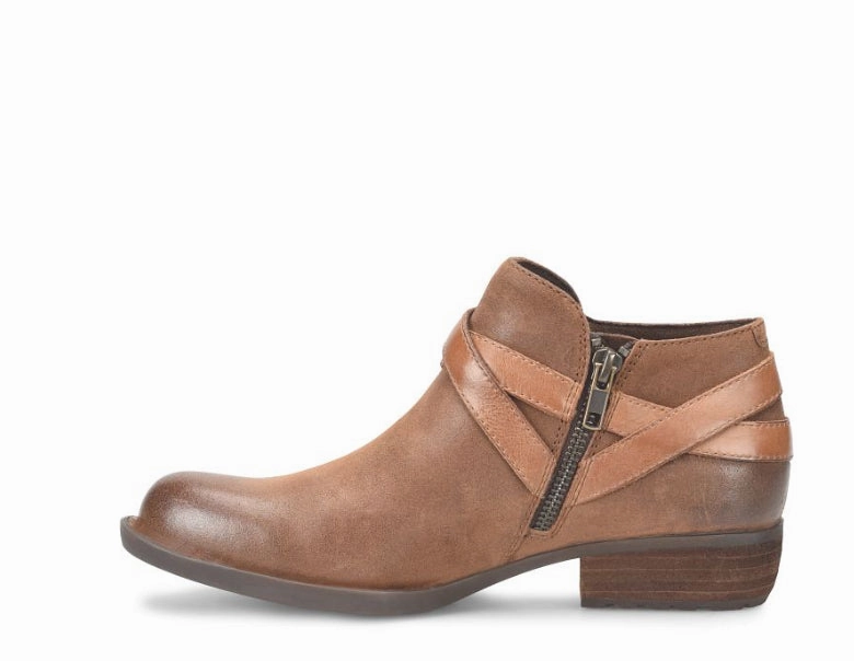 Animal Spot Born Women's Kelle Rust Tobacco Distressed Leather Ankle Boot BR0061880