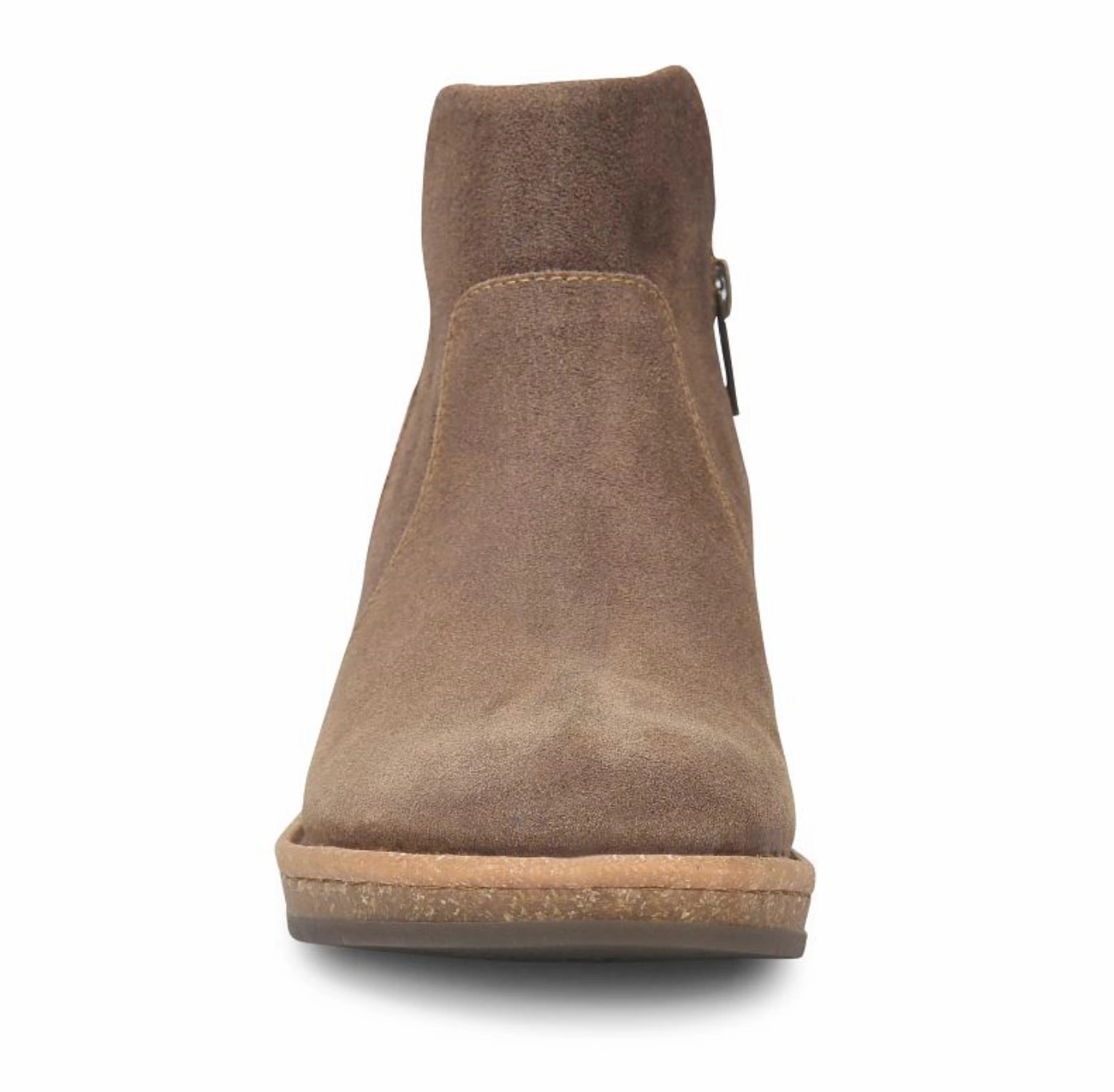 Quick Comfort Born Women's Viv Taupe (Avola) Distressed Suede Leather Wedge Ankle Boot BR0062255