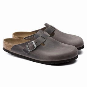 Boston | Soft Footbed | Oiled Leather | Iron Fresh Tone Comfortable Wear