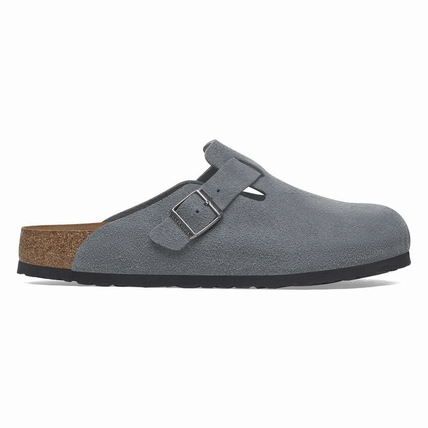Boston | Soft Footbed | Suede | Basalt Gray Cold Day Comfort