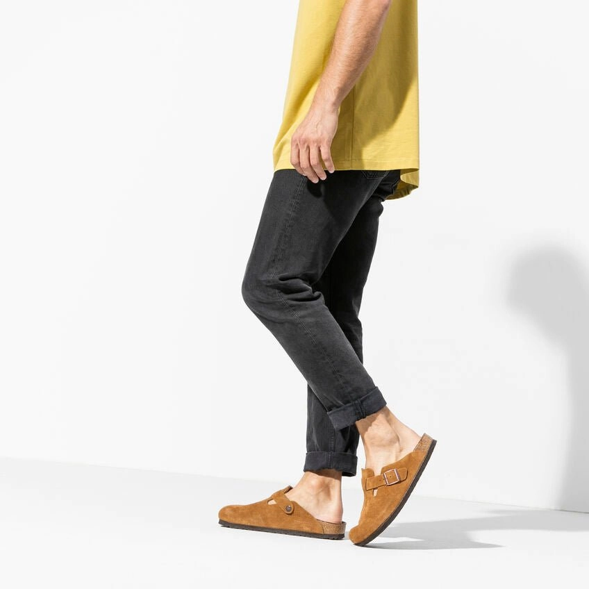 Boston | Soft Footbed | Suede | Mink - Clog - Birkenstock