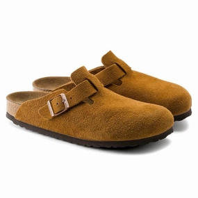 Boston | Soft Footbed | Suede | Mink - Clog - Birkenstock