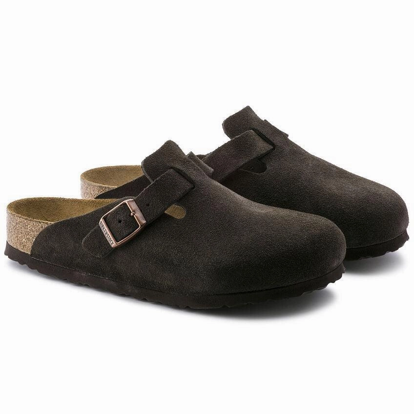 Boston | Soft Footbed | Suede | Mocha Curve Hug Quick Flow