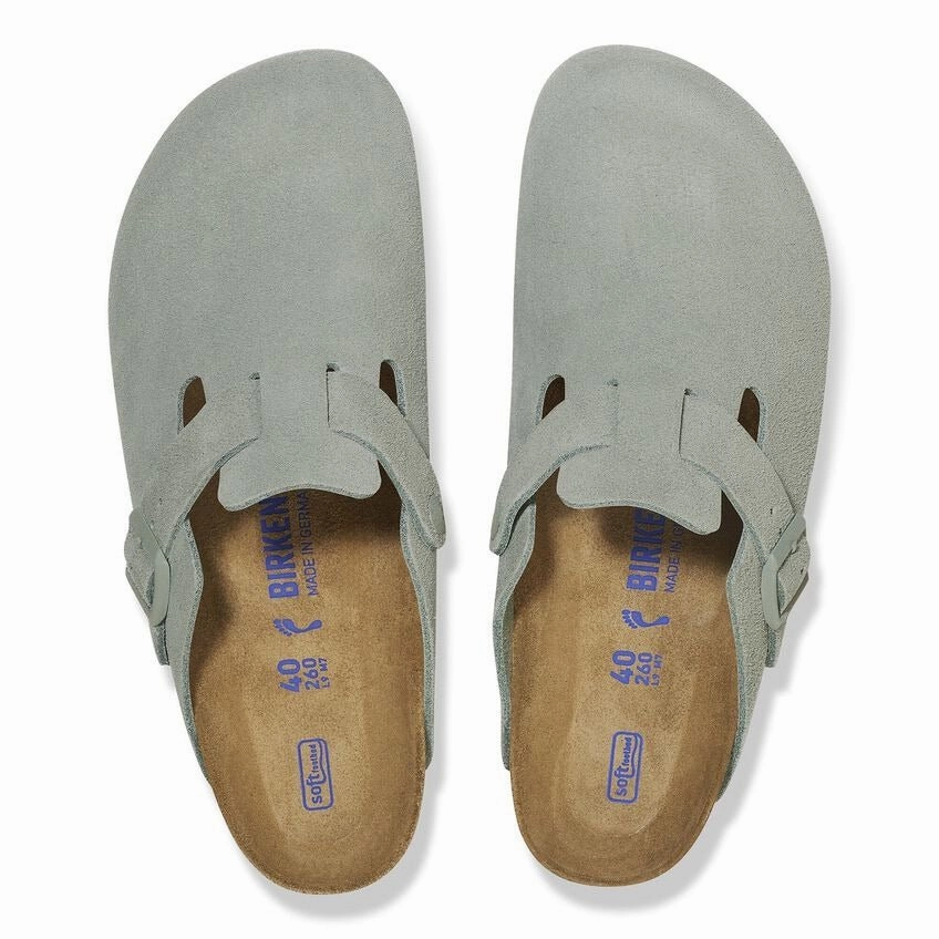Fashionable Boston | Soft Footbed | Suede | Pure Sage