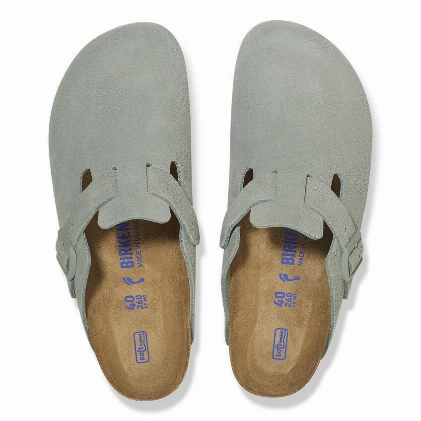 Fashionable Boston | Soft Footbed | Suede | Pure Sage