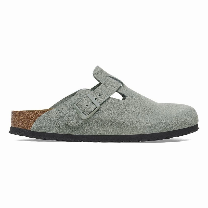 Global Fit Boston | Soft Footbed | Suede | Pure Sage
