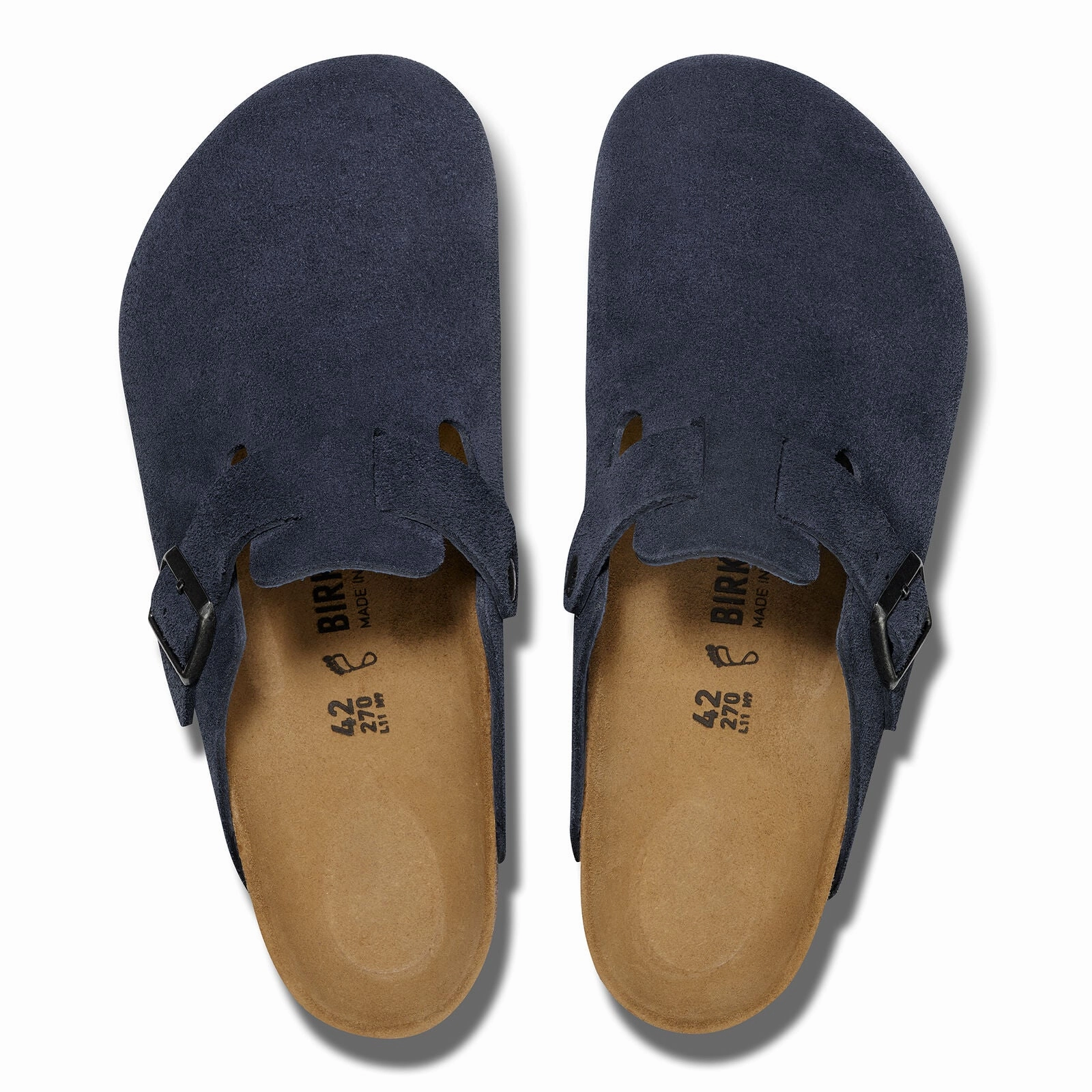 Boston | Suede | Navy - Clog - Birkenstock