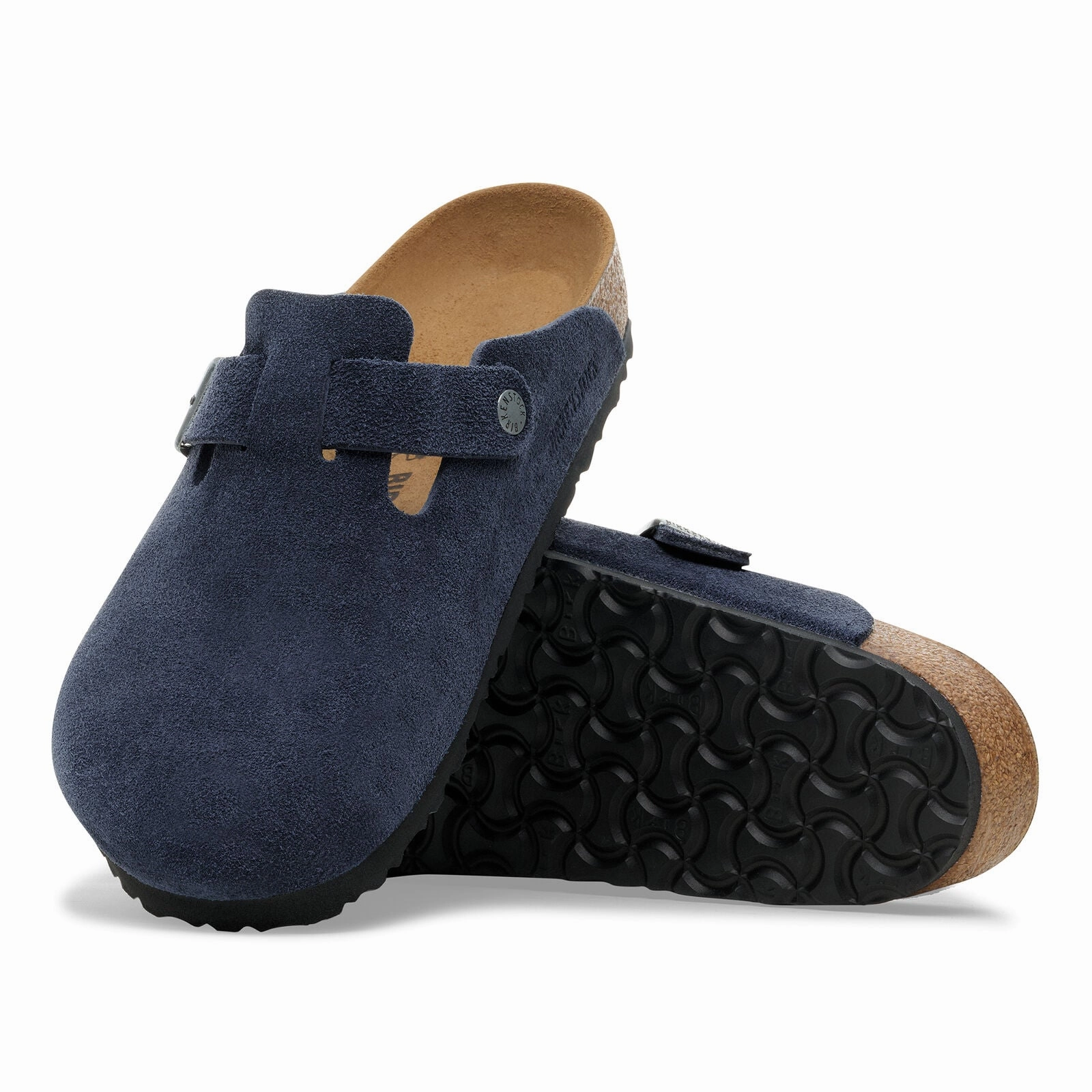 Boston | Suede | Navy - Clog - Birkenstock