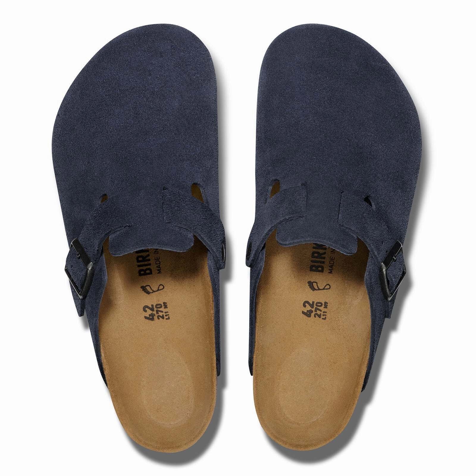 Boston | Suede | Navy - Clog - Birkenstock
