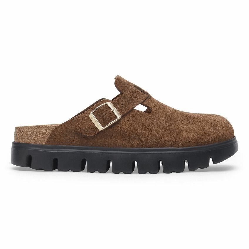 Boston Chunky | Suede | Dark Tea - clog - Birkenstock