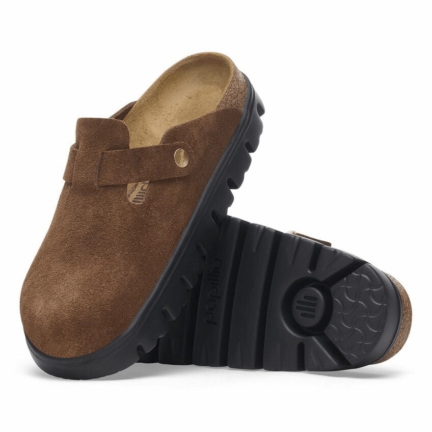 Boston Chunky | Suede | Dark Tea - clog - Birkenstock