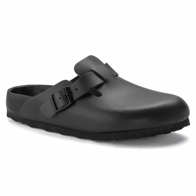 Boston Exquisite | Leather | Black - Clog - Birkenstock