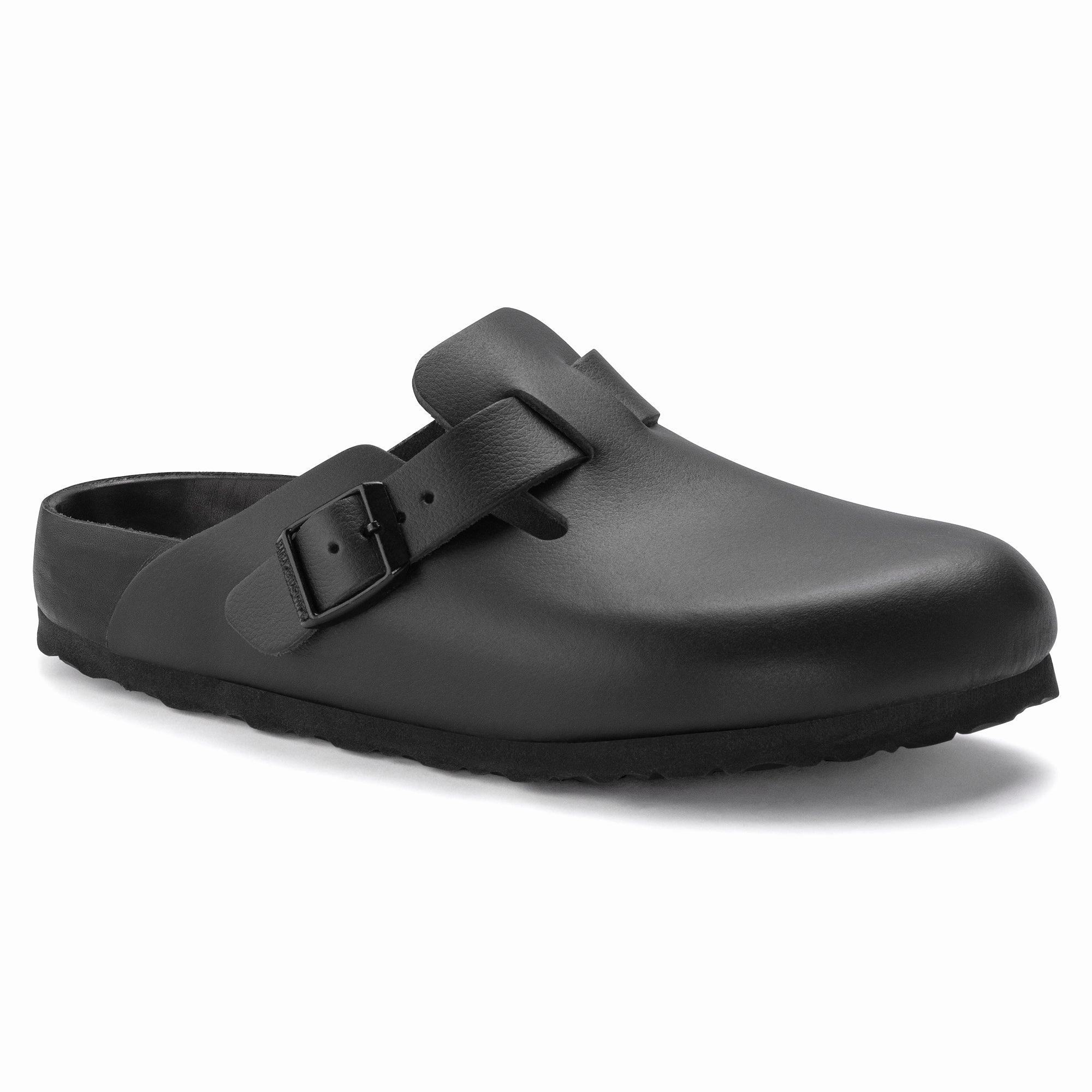 Boston Exquisite | Leather | Black - Clog - Birkenstock