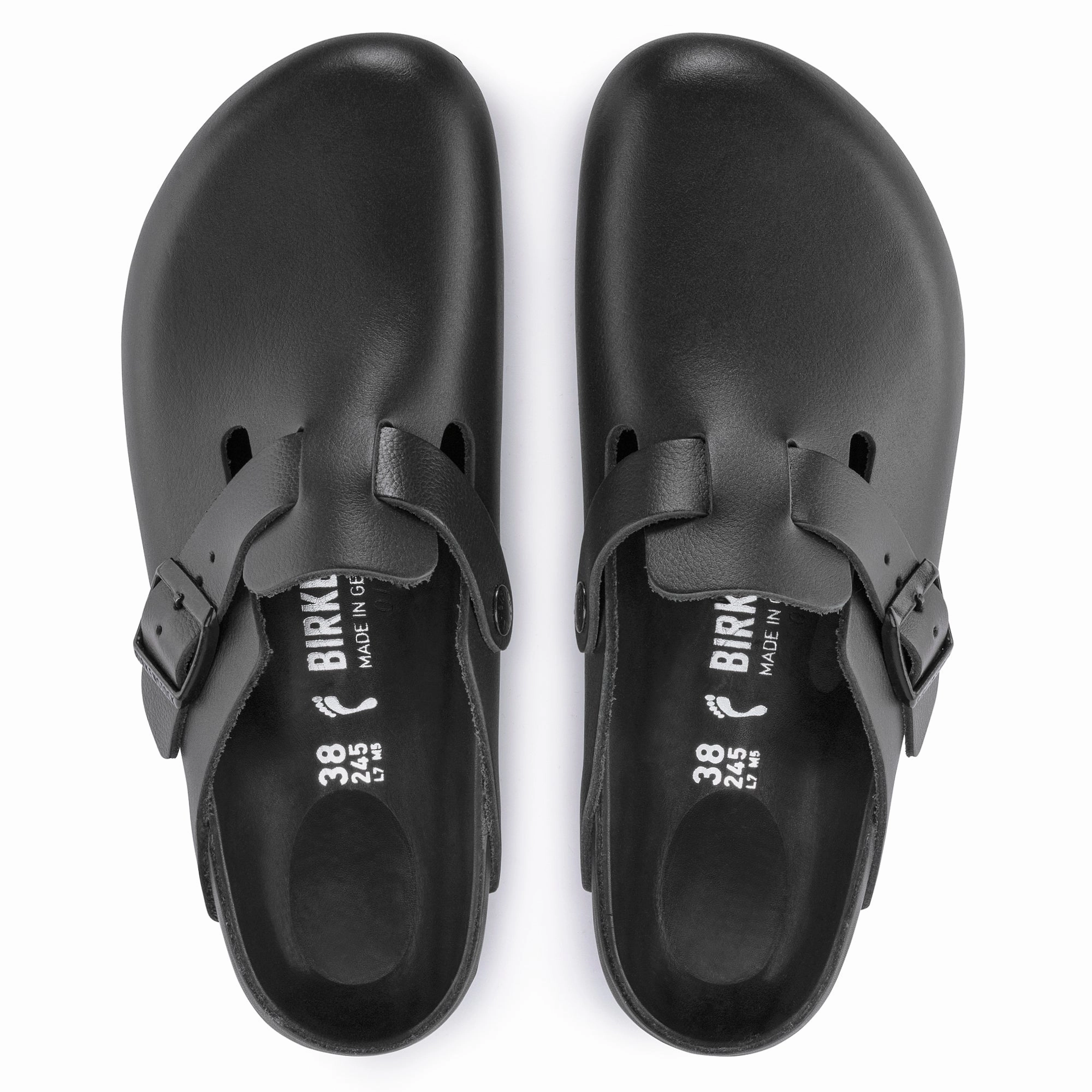 Boston Exquisite | Leather | Black - Clog - Birkenstock