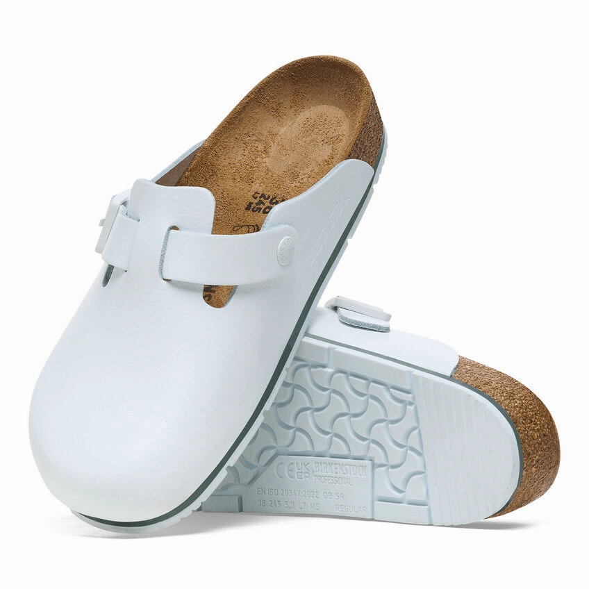 Boston Pro | Leather | White - Clog - Birkenstock