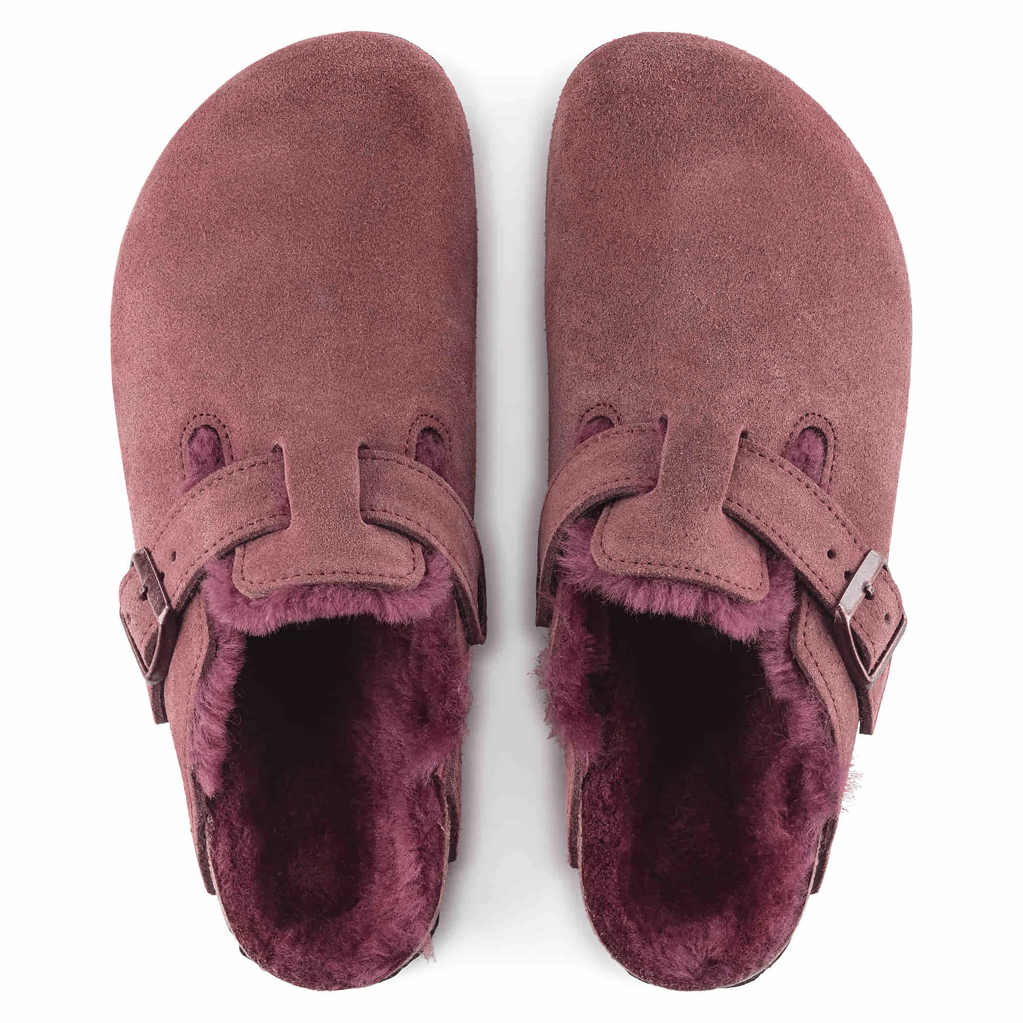 Color Play Boston Shearling | Suede | Maroon