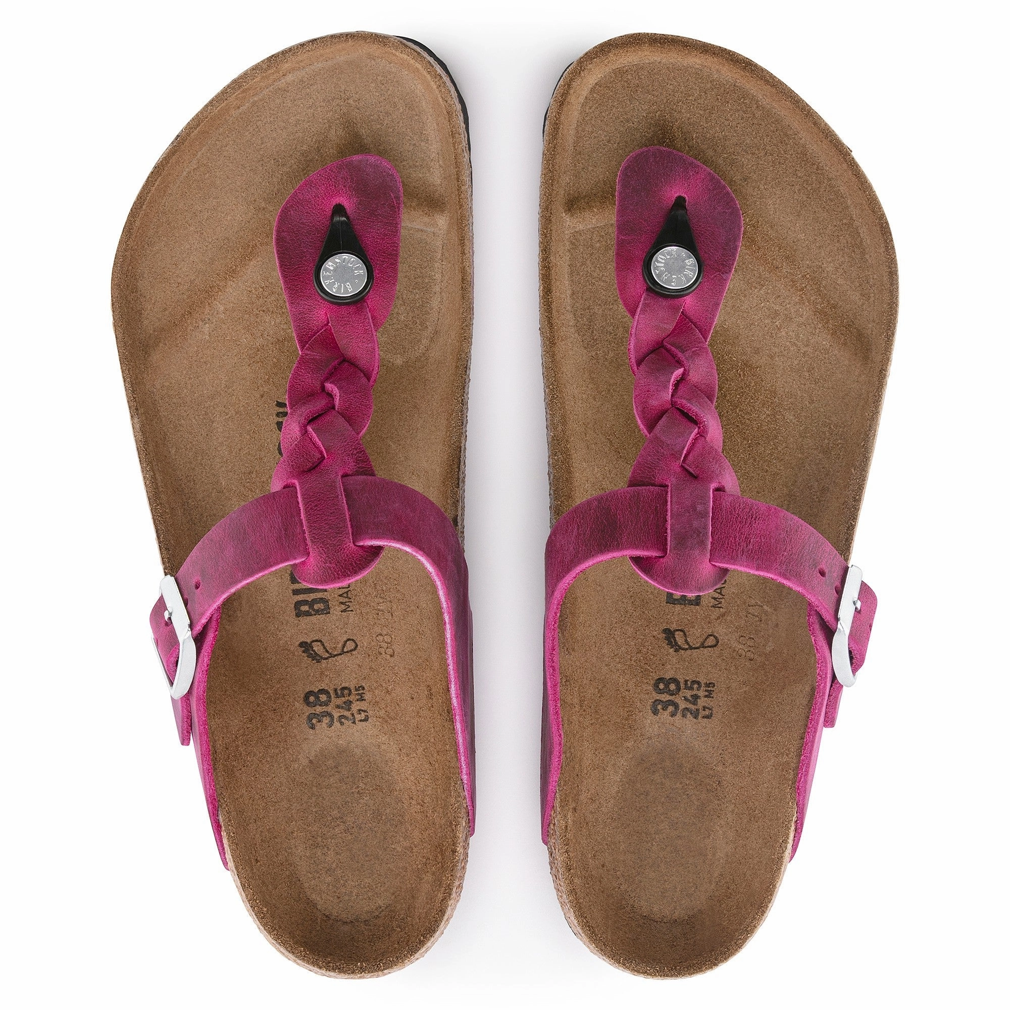 Chill Gear Gizeh Braided | Oiled Leather | Festival Fuchsia