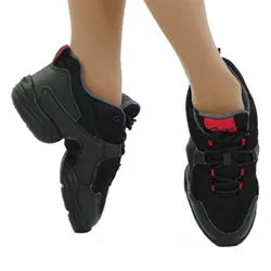 Durable outsole Style Pop Fierce -- Split-Sole Dancesneaker -- Black