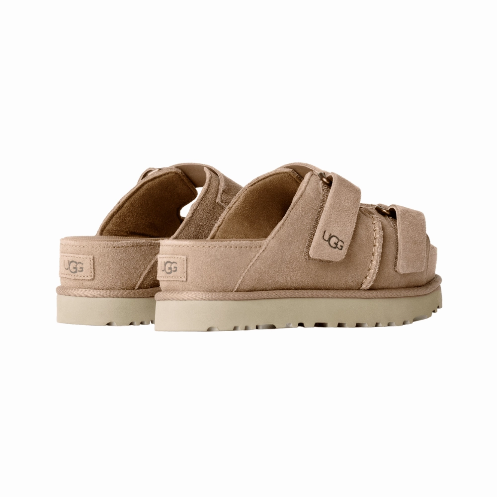 Fresh Drop Goldenstar Hi Slide | Women | Suede | Sand