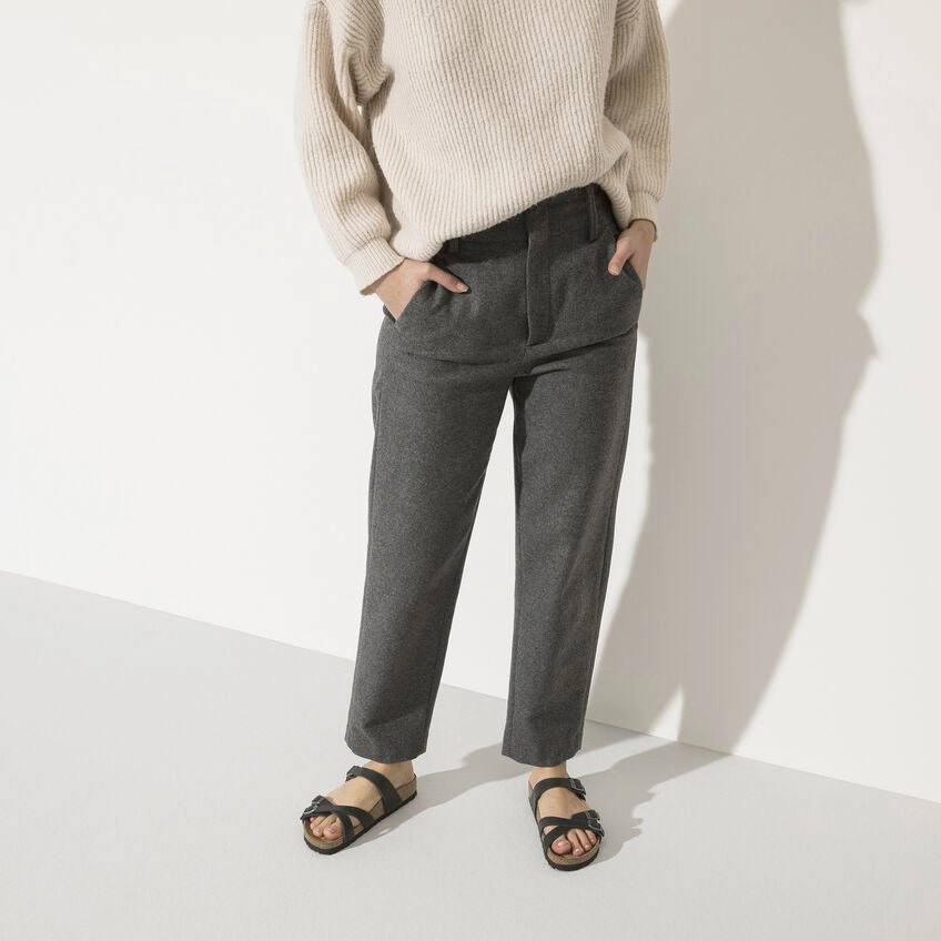 Slip-On Comfort Flexible Summer Sandals Franca | Oiled Leather | Black