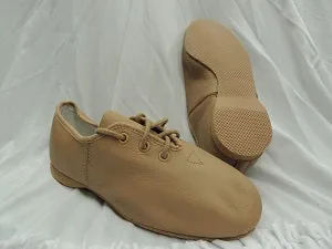 Darlene -- Women's Full Rubber Sole Jazz Oxford -- Tan Old School Knitted Warm