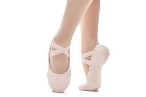 Brio -- Stretch Canvas Split Sole Ballet -- Light Pink Game Ready