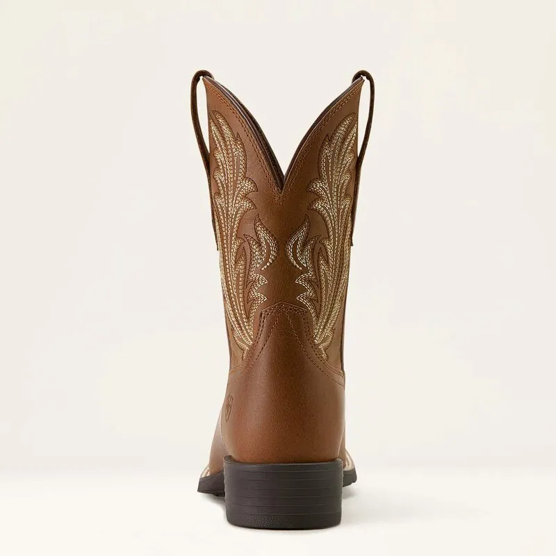 Stylish Design Ariat Women's Round Up Filly 9" Brown Wide Square Toe Western Cowgirl Boots 10064074