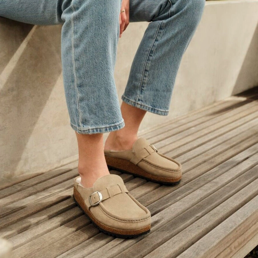 Buckley Shearling | Suede | Taupe soft pastel Low Arch