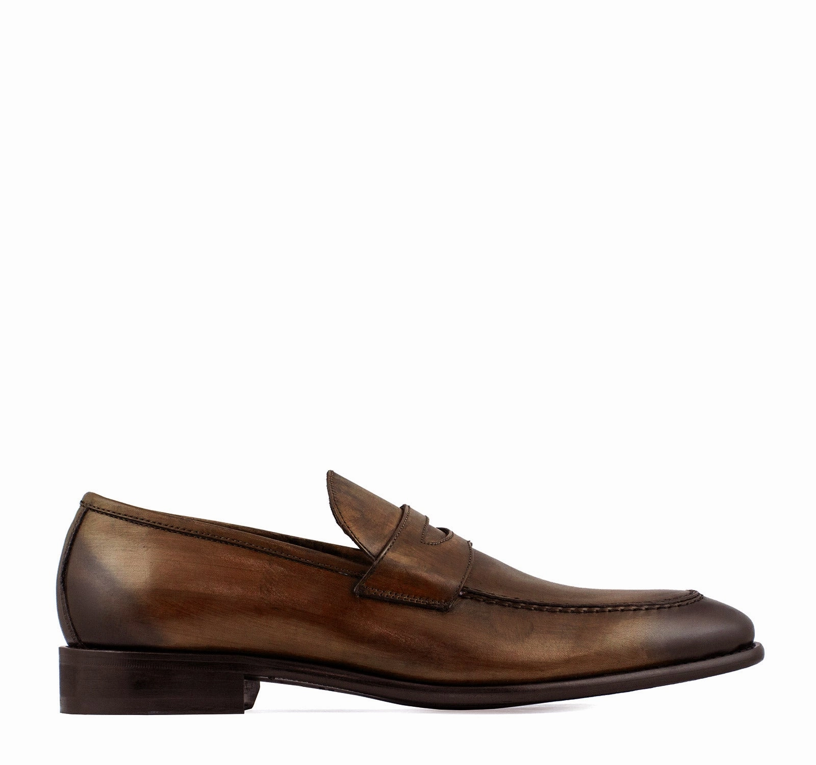 Move Light Game Fit Calzoleria Toscana Penny Loafer in Cerris