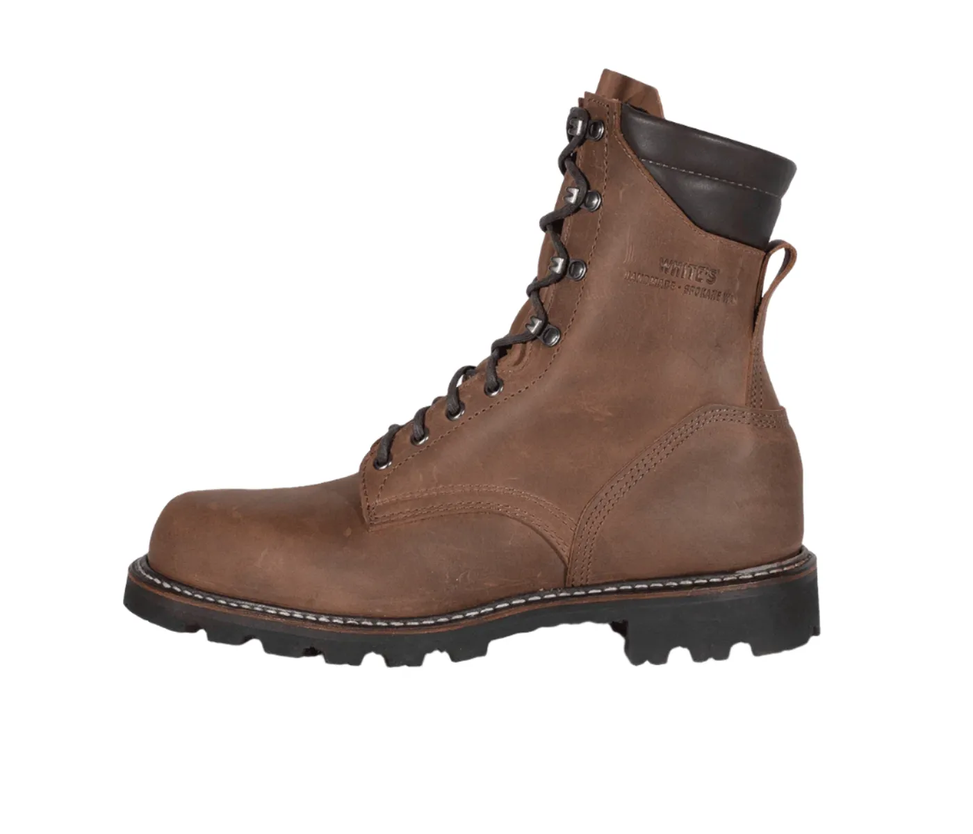High   Performance White's Boots Men's Hillyard 8" Brown Water Resistant Lace Up Work Boots H7865