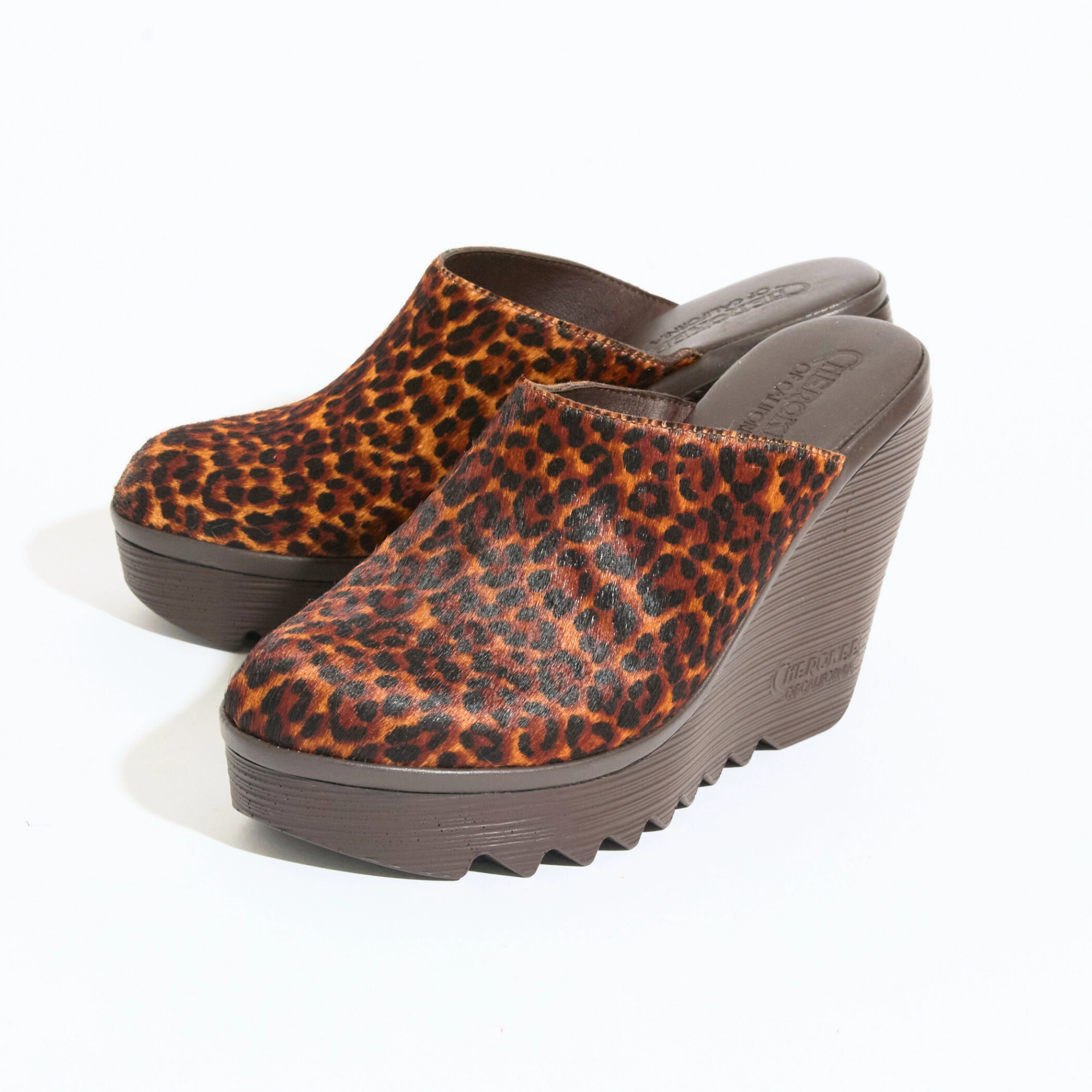 Media Pop Jenny High Beep Dark Cheetah Chocolate Bottom