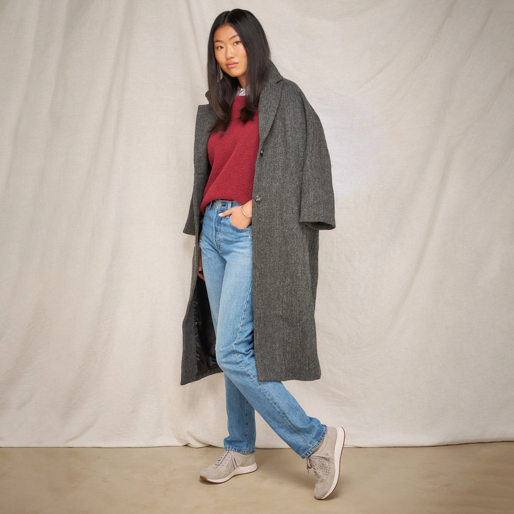 Catie | Suede | Grey Swim Edge Galaxy Tone