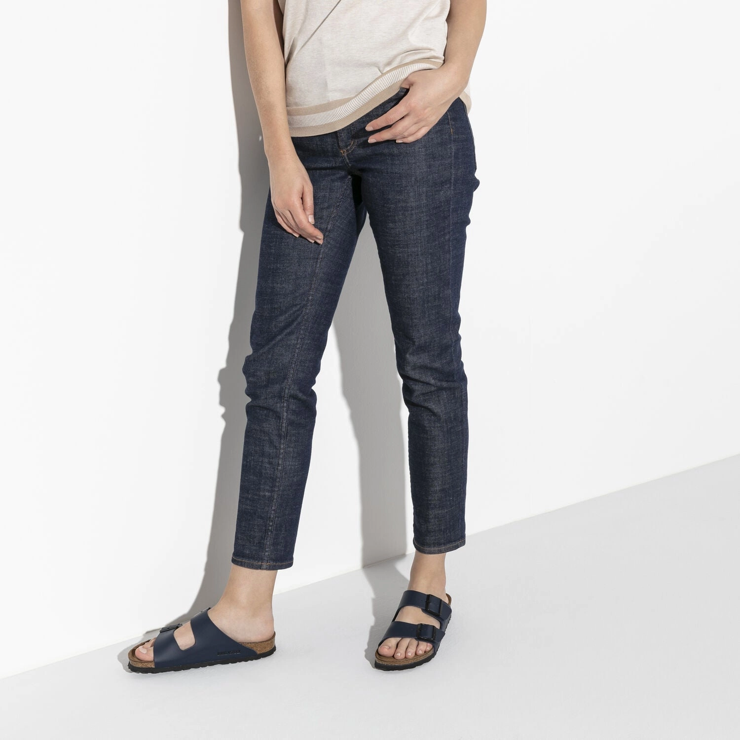 Cool Weather Sandals Arizona | Soft Footbed | Birko-Flor | Blue