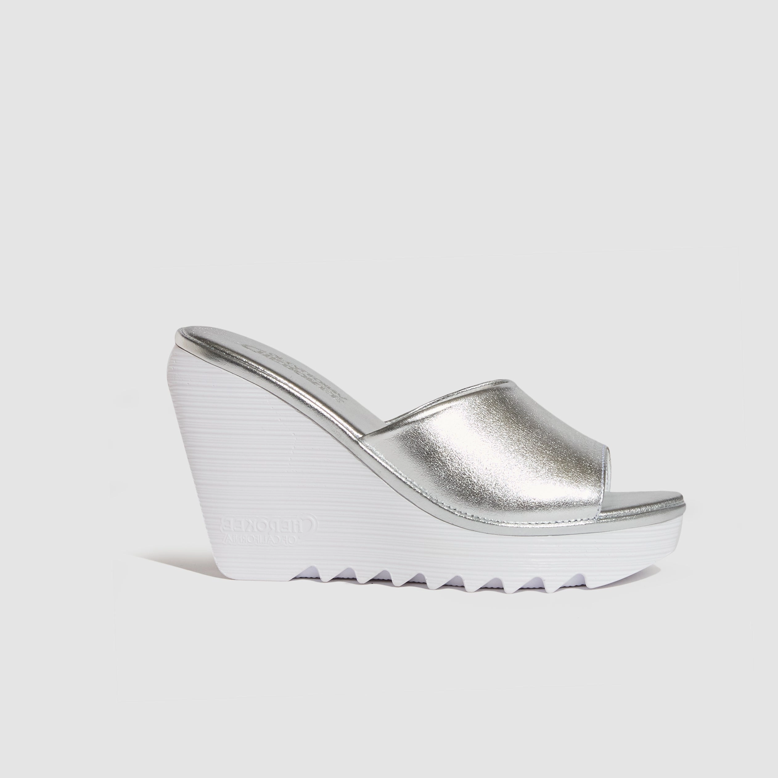 Cindy High Beep Silver Suede Comfortable Outdoor Adventure