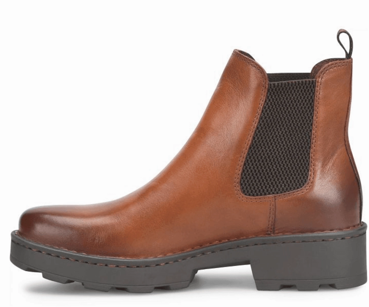 Comfortable Feeling Born Women's Verona Brown Leather Chelsea Boot Ankle Boot BR0050306