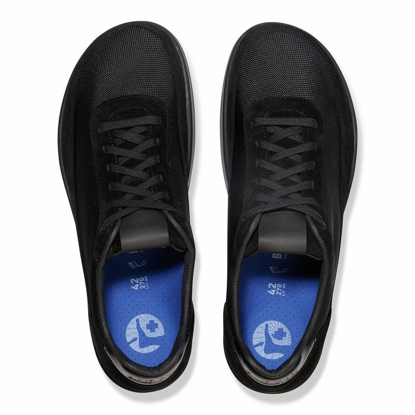 Honnef City | Suede/Textile | Black/Black Cool Pop Fire Red