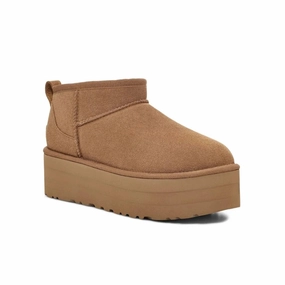 Icon Edge Energy Core Classic Ultra Mini Platform | Women | Suede | Chestnut