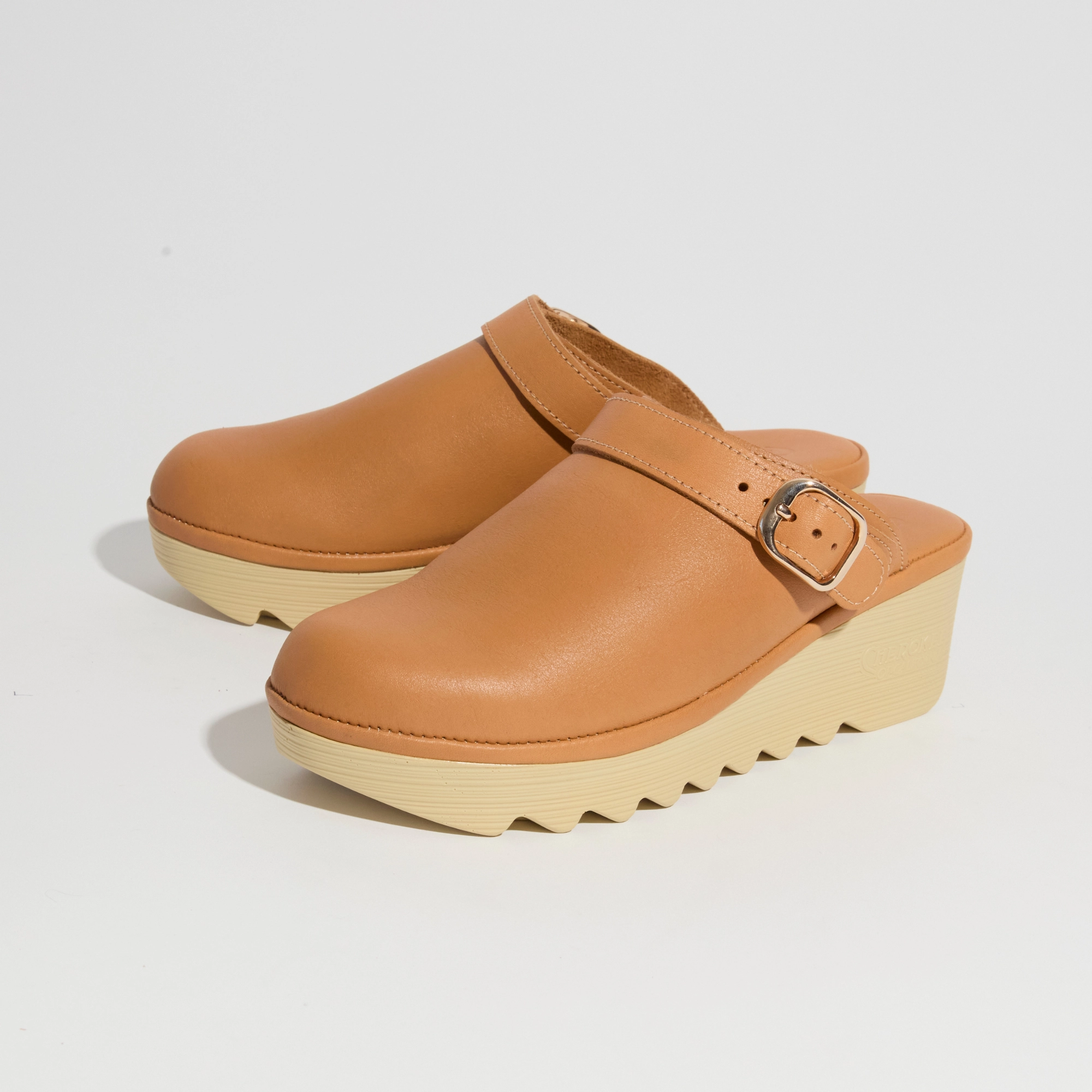 Jenny With A Buckle - Natural Sleek Casual Flats
