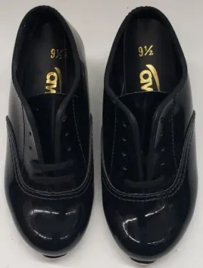 Cleveland -- Boy's Tap Oxford -- Black Patent Breathable Oxfords