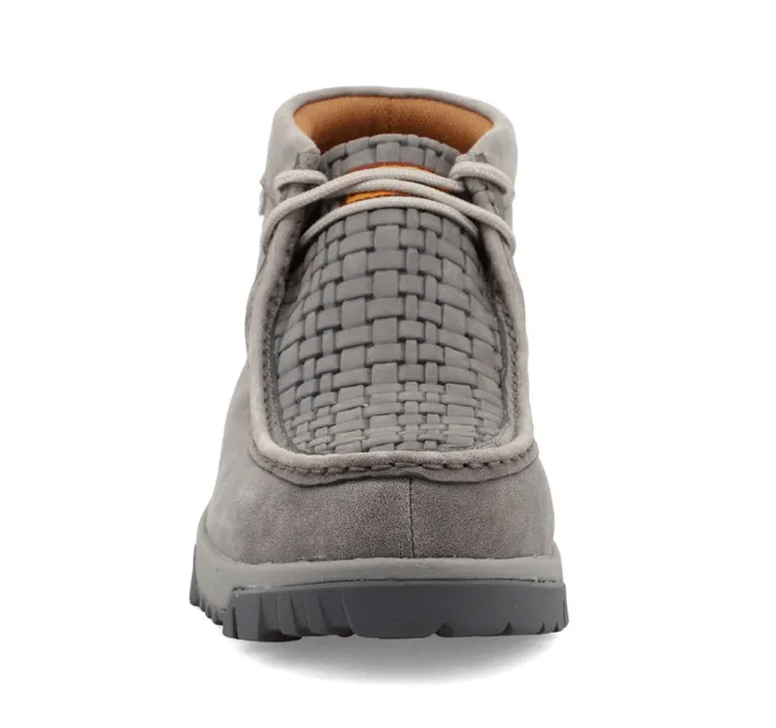 Ground Force Twisted X Men's Grey Chukka Driving Nano Safety Toe Work  Shoe MXCN001