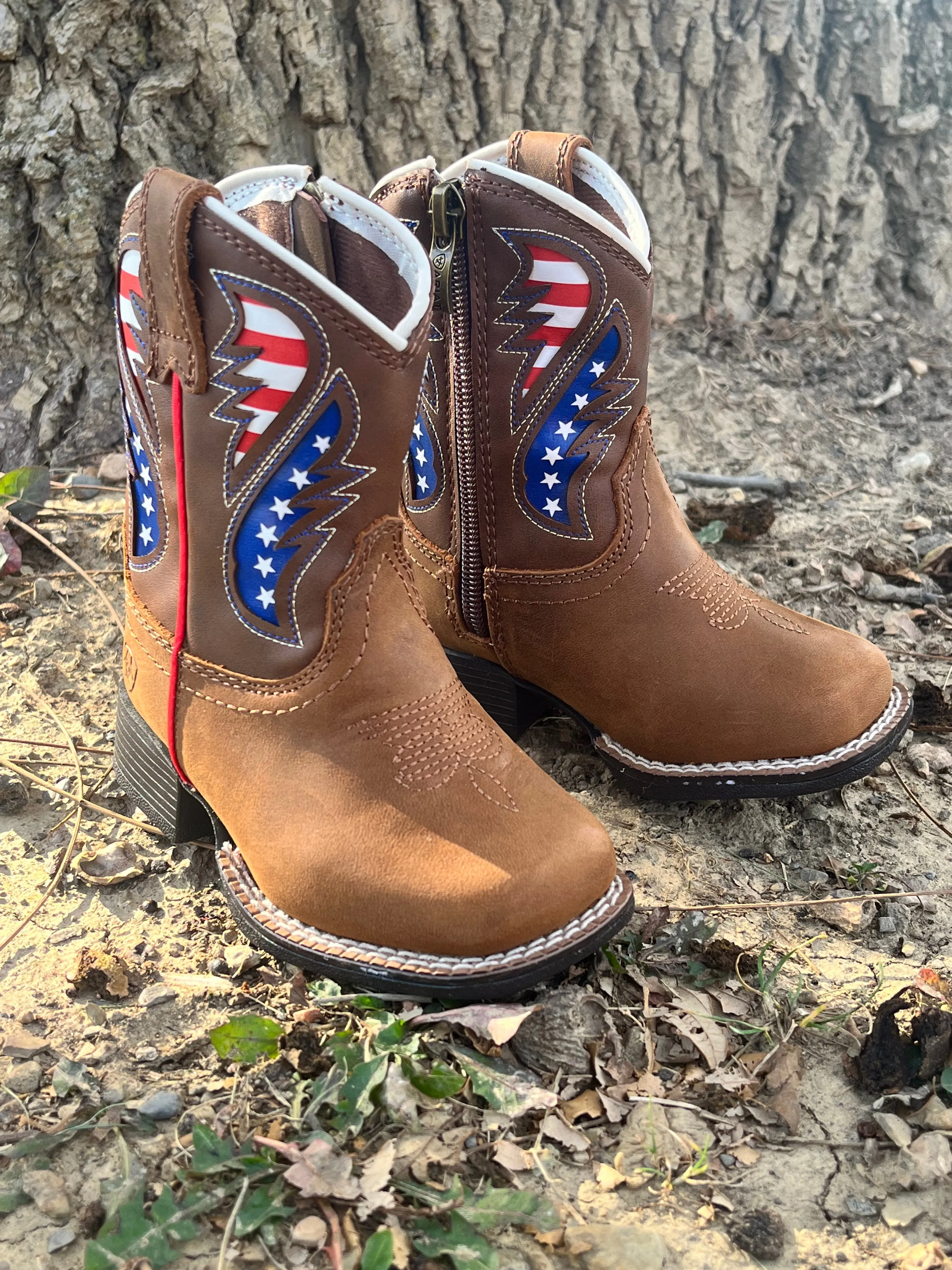 Comfortable ankle support Ariat Lil' Stomper Toddler George Western Cowboy Boot A441002702